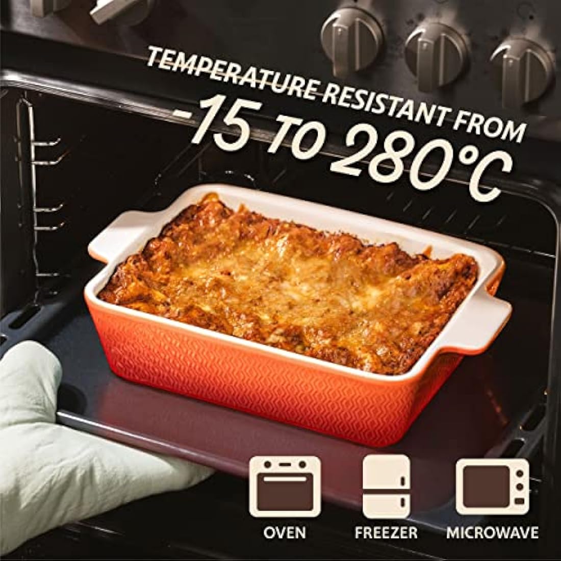 Jolof Store Ceramic Casserole Dish – 28cm Non-Stick Lasagne Baker