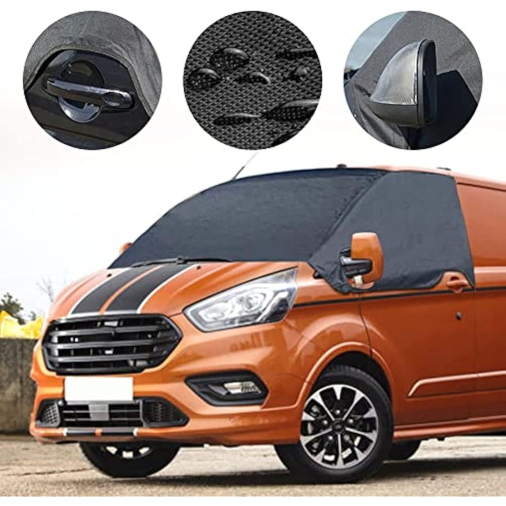 Opaltool Ford Transit Custom Windscreen Cover | 600D Waterproof Blackout Blind