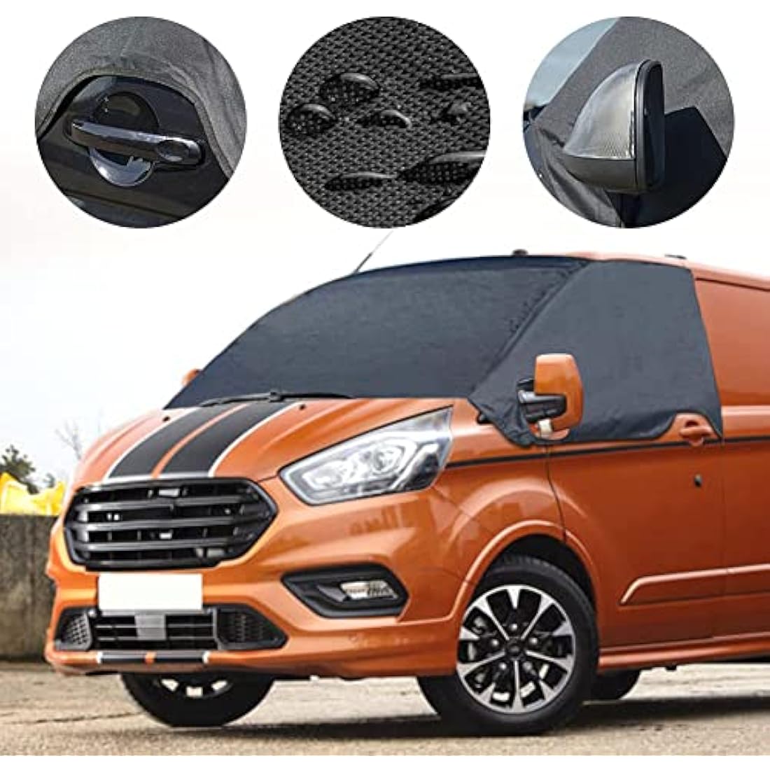 Opaltool Ford Transit Custom Windscreen Cover | 600D Waterproof Blackout Blind