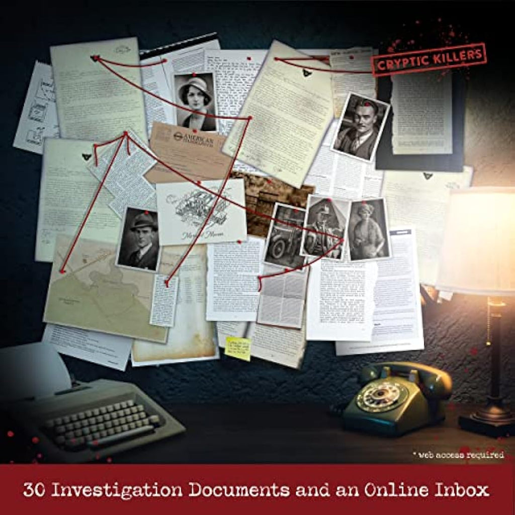 Cryptic Killers Murder Mystery Game – Murder at Merivale Manor Cold Case