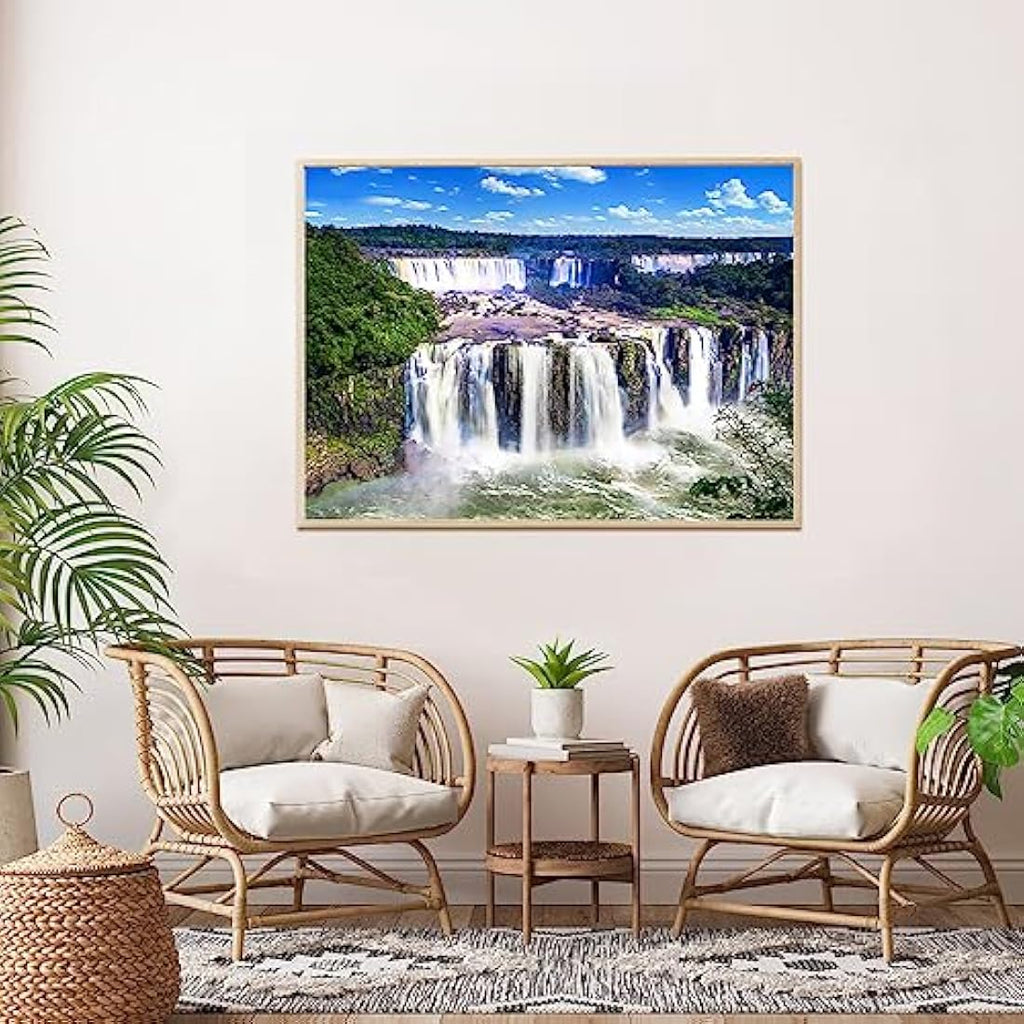 HUADADA Iguazu Waterfalls Jigsaw Puzzle for Adults - 1000 Piece Nature Set