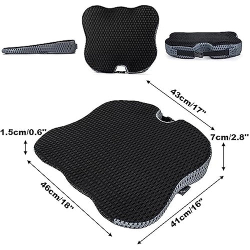 FOUNDCOOL Memory Foam Car Seat Cushion – Ergonomic Wedge Booster Pad