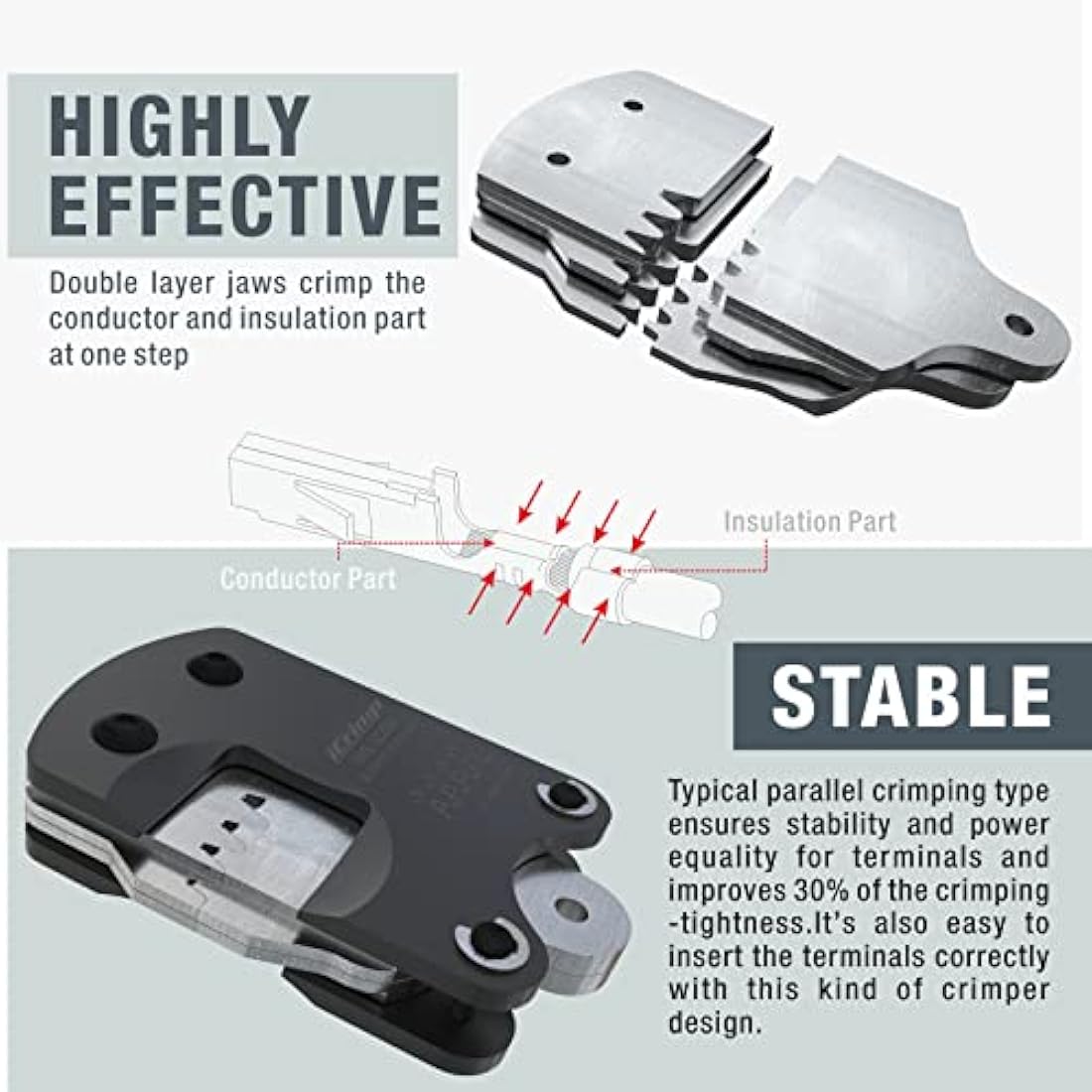 iCrimp Micro Connector Ratcheting Crimper for Molex, JST & JAE