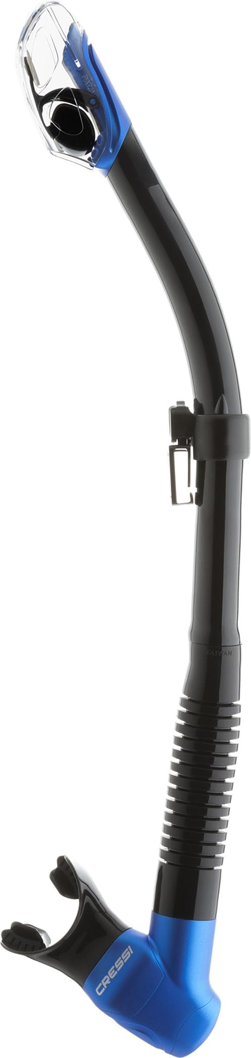Cressi Liberty Triside Mask & Epsilon Dry Snorkel Set – Black/Sapphire
