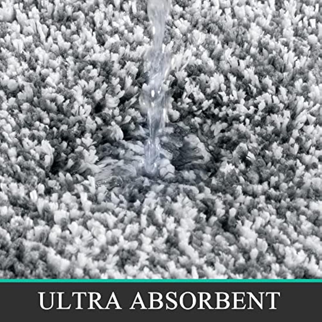 Pauwer 3-Piece Microfiber Bath Mat Set | Non-Slip Absorbent Bathroom Rugs
