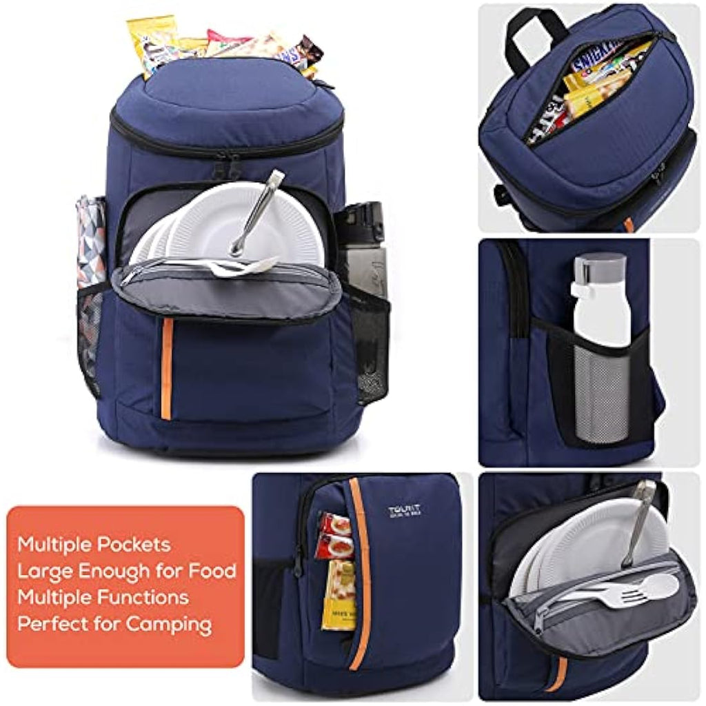 TOURIT 30-Can Insulated Cooler Backpack – Leak-Proof Lightweight Bag