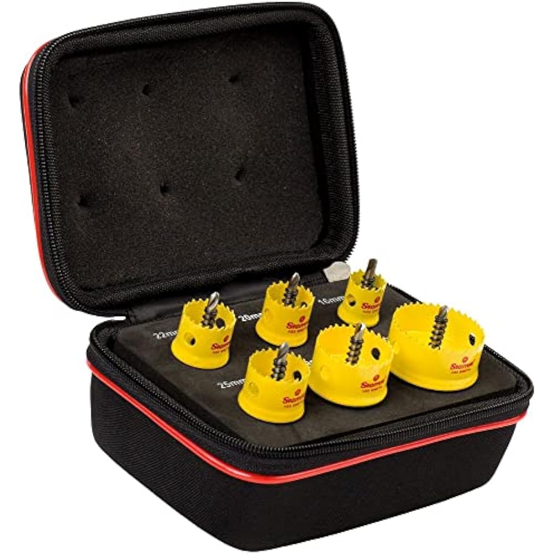 Starrett 6-Piece Bi-Metal Hole Saw Kit | Cobalt Smooth Cutting Arbor Set