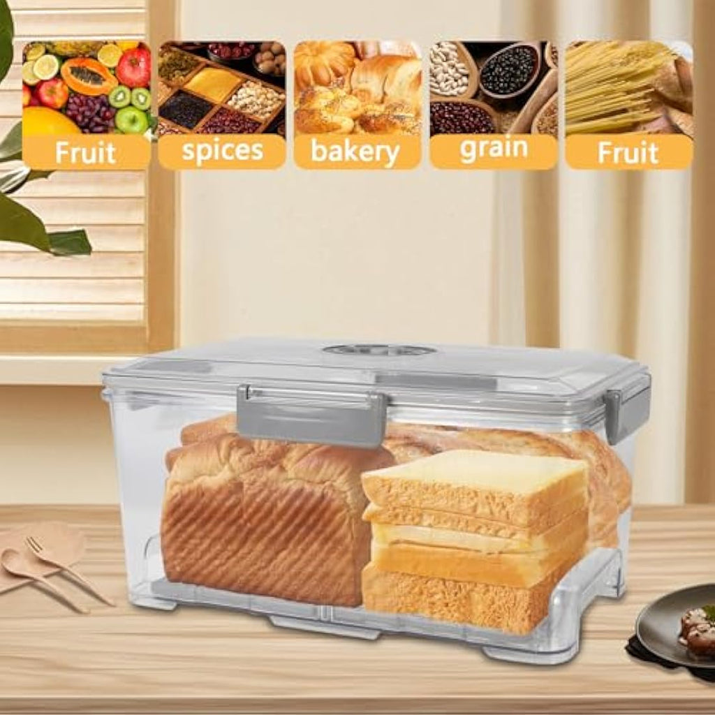 Airtight Bread Bin – Vacuum Storage Box with Time Dial
