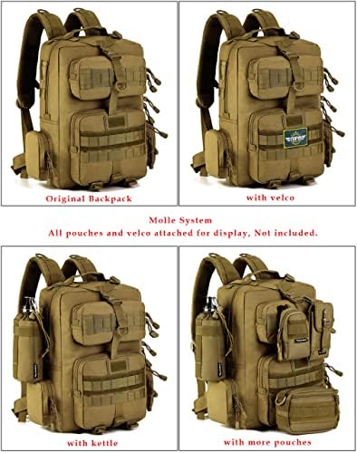 WTiger 30L Tactical Hiking Backpack | Molle Military Assault Daypack