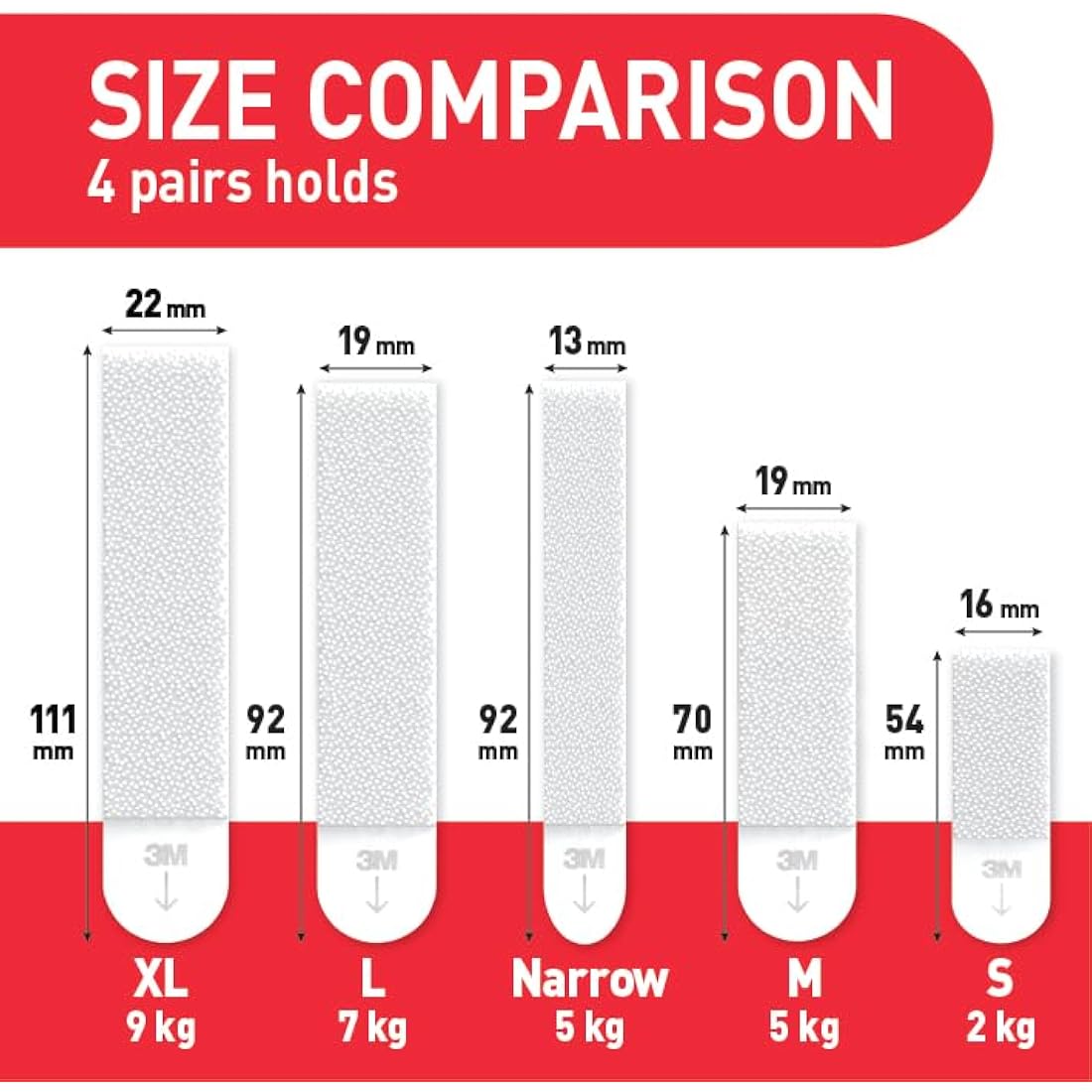 Command Medium Picture Hanging Strips | White Adhesive Strips, 8 Pairs