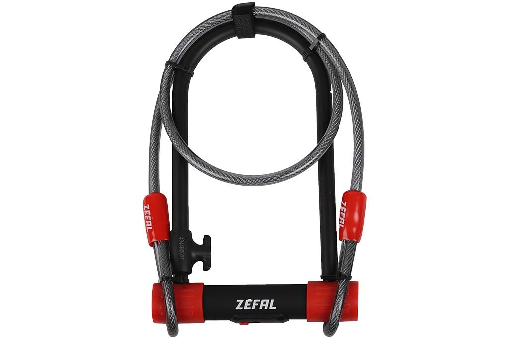 Zefal K-Traz U13 U-Lock & Cable Bike Security Set - Black, 230mm