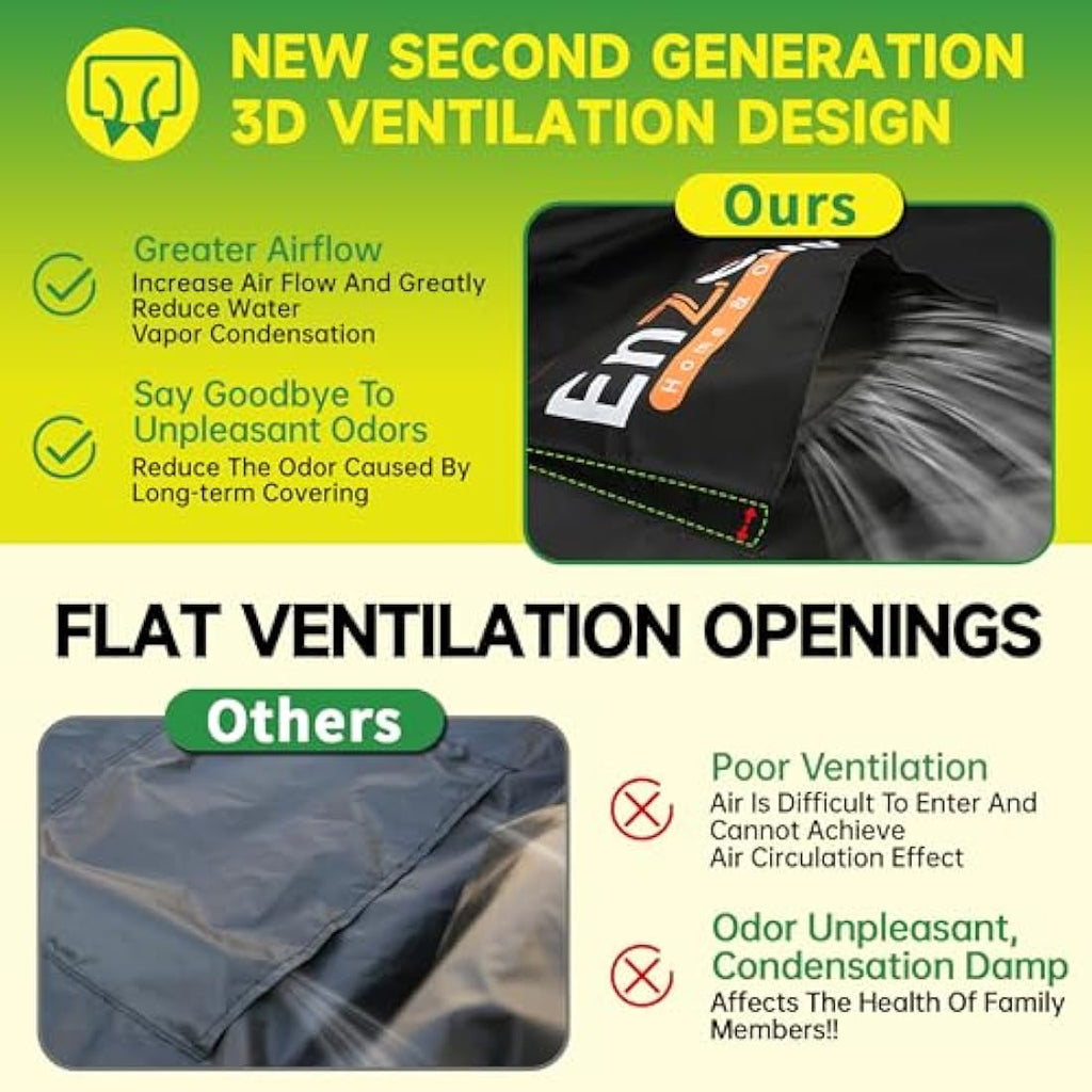 Enzeno Waterproof Garden Furniture Cover – 420D Heavy Duty Oxford Fabric
