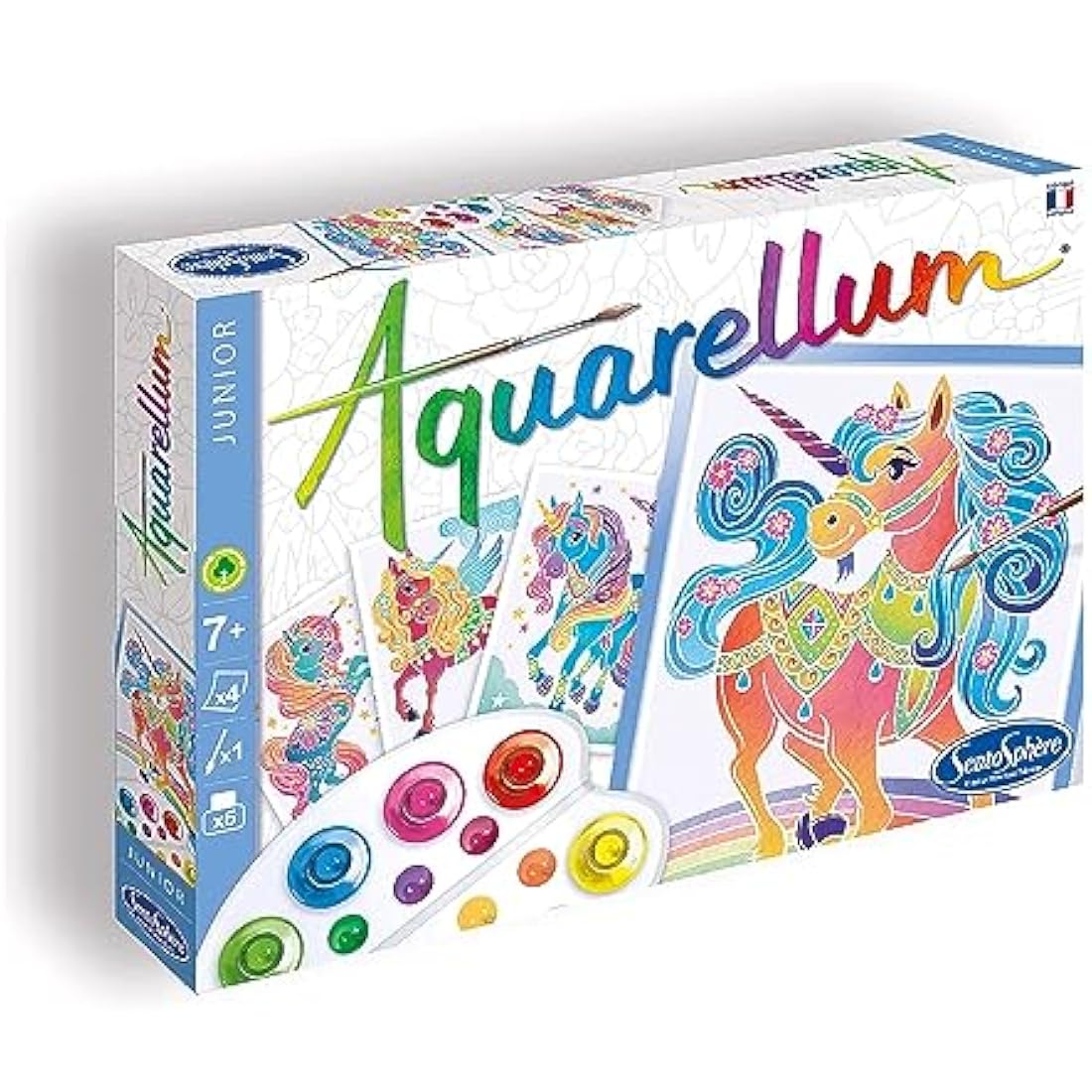 Sentosphère Aquarellum Junior Unicorns Watercolor Painting Art Kit