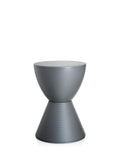Kartell Prince Aha Modern Grey Plastic Stool and Side Table