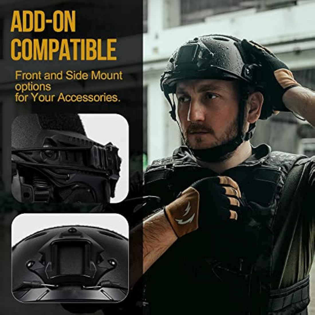 OneTigris Airsoft Fast Helmet | Full Face Tactical Mask and Goggles