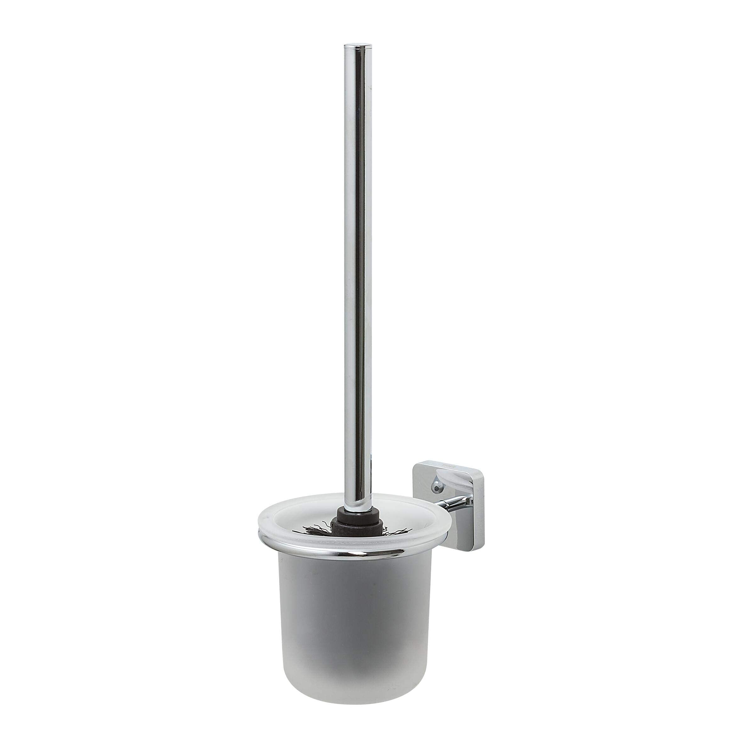 Tiger Onu Toilet Brush and Holder | Chrome Stainless Steel Wall Mounted