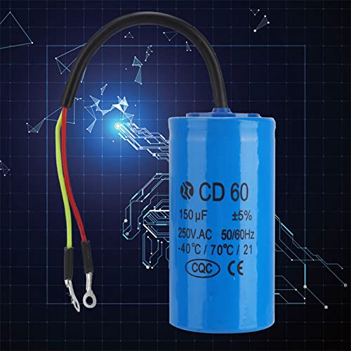 Jolof Store CD60 150uF 250V AC Motor Start Run Capacitor for Compressors