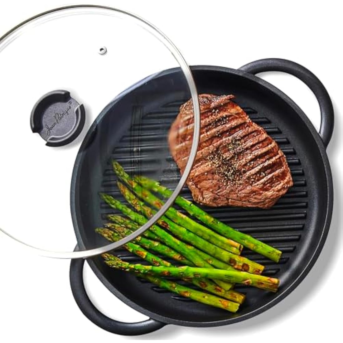 Jean-Patrique Whatever Pan – 10.6" Non-Stick Cast Aluminium Grill Pan