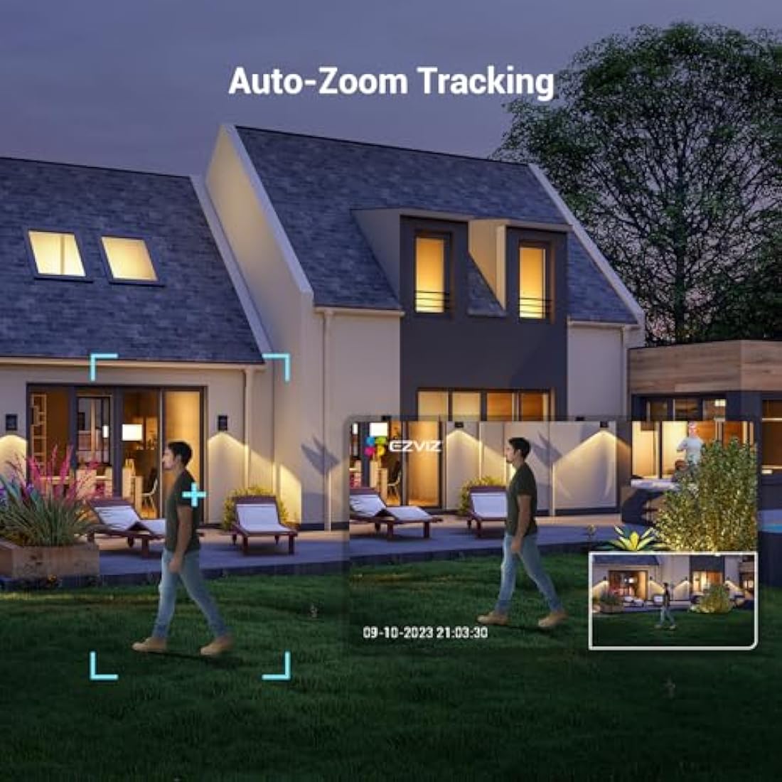 EZVIZ C8c 3K Outdoor WiFi Security Camera | 360° PTZ & Color Night Vision