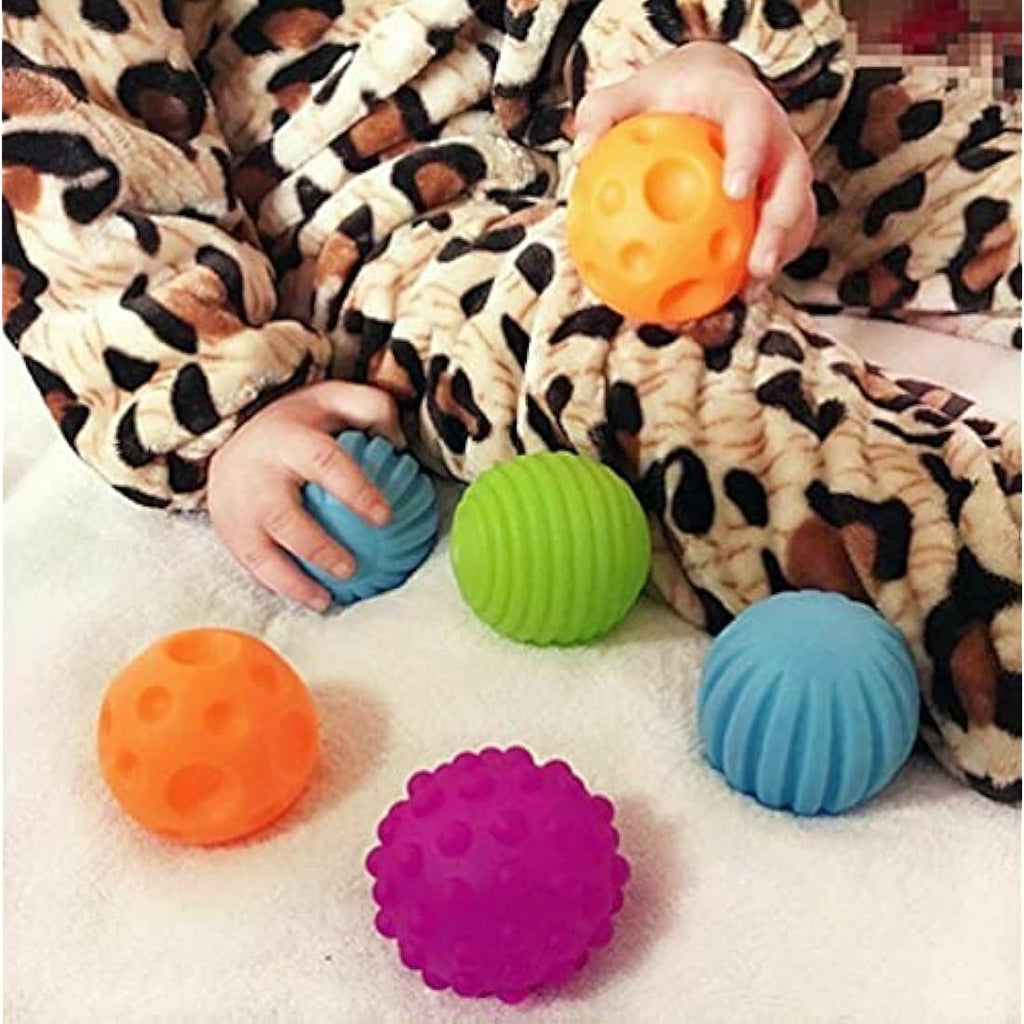 Jolof Store Sensory Soft Balls – 6 Multi-Textured Baby Tactile Toys