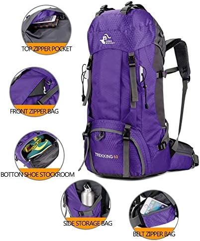60L Waterproof Hiking Backpack – Lightweight Camping Rucksack