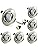 Allesgute 6-Pack Dimmable LED Downlights | Brushed Chrome Swivel GU10