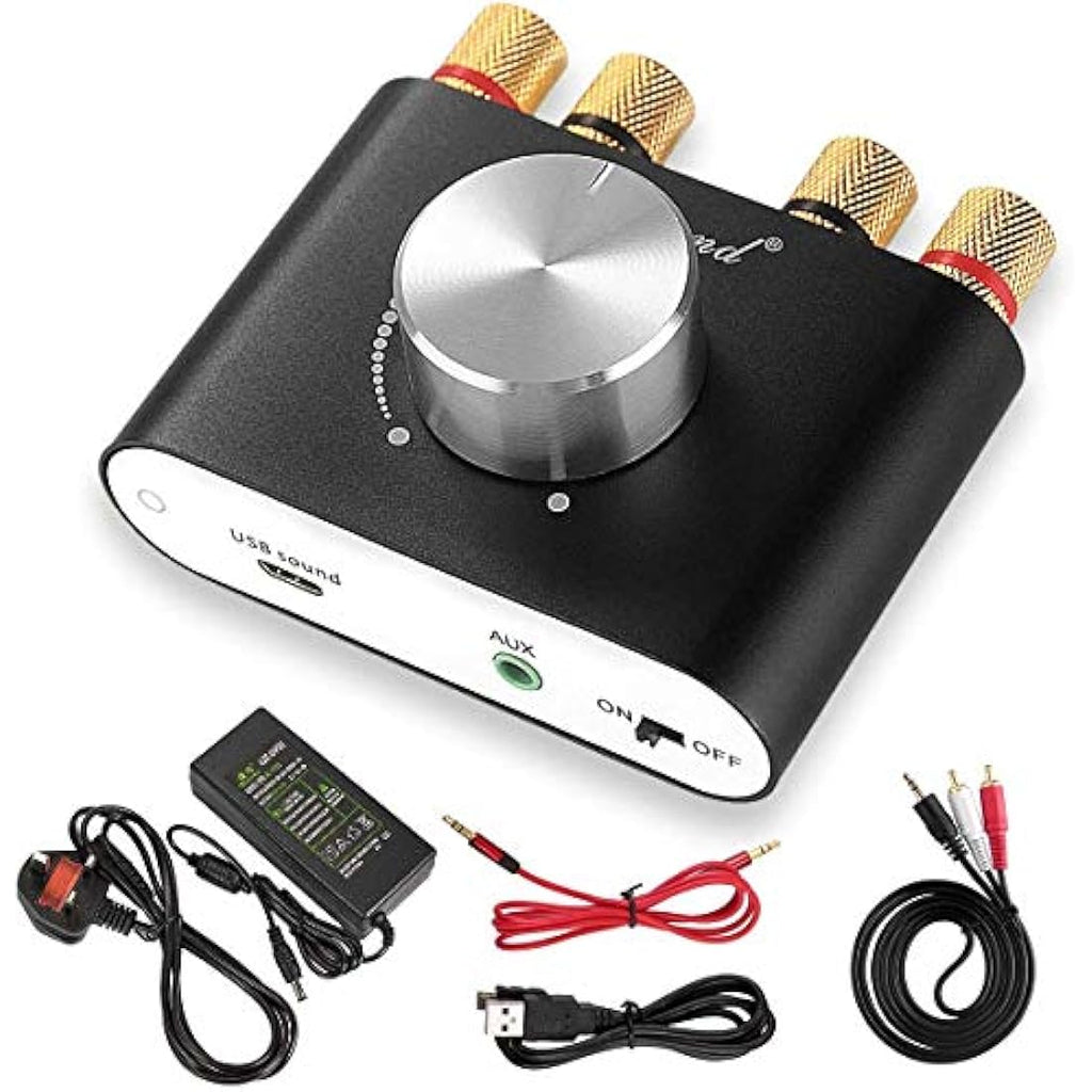 Nobsound Mini Bluetooth 5.0 Digital Power Amplifier | 50W x 2 Hi-Fi Amp