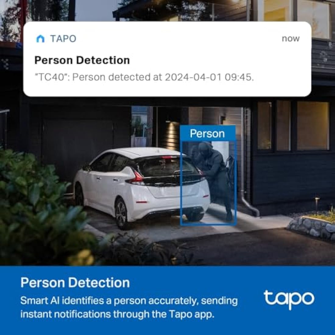 Tapo TC40 Outdoor Security Camera – 1080p Full HD 360° Motion Tracking