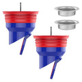 Hsthe Sea 2-Pack Silicone Shower Floor Drain Backflow Preventer Core