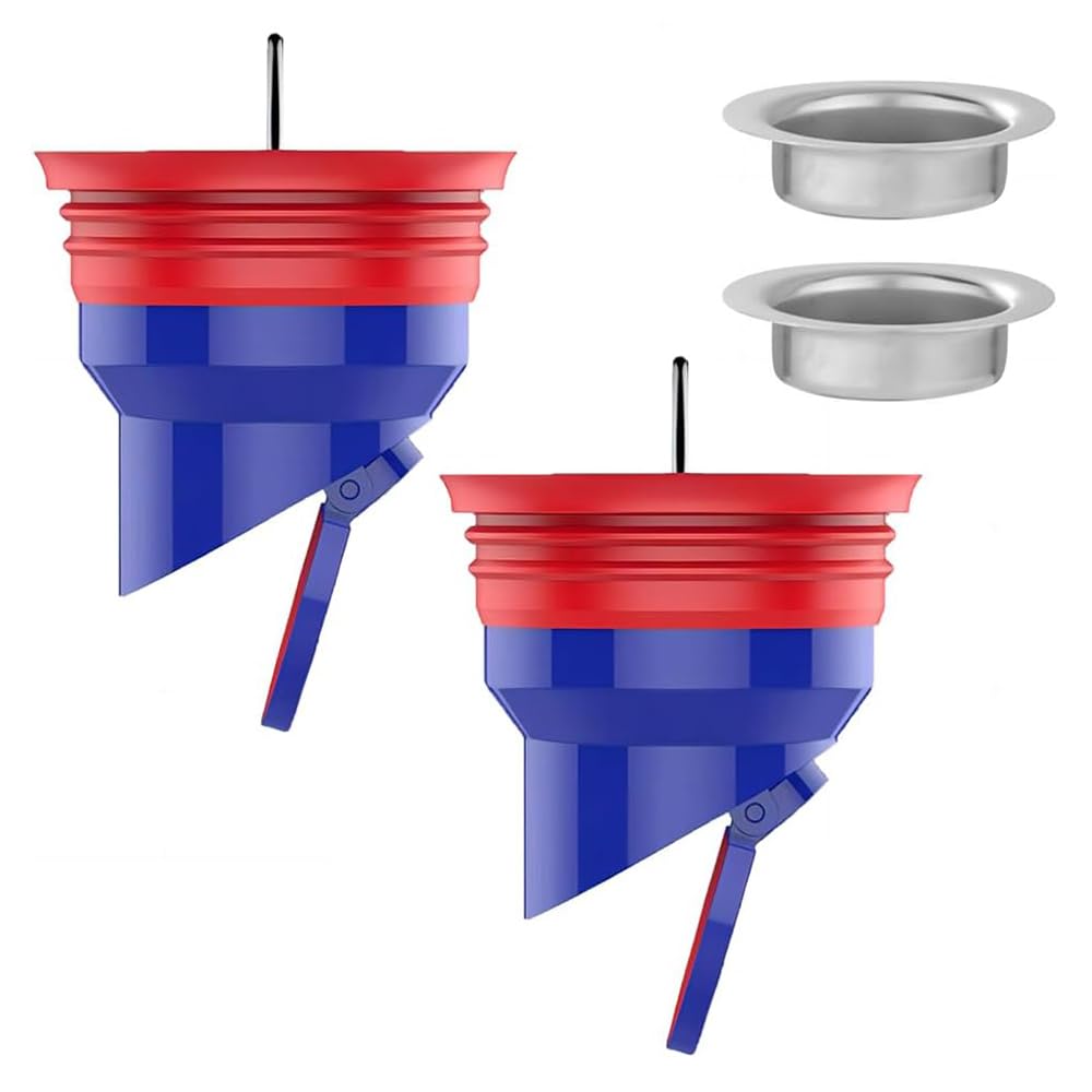 Hsthe Sea 2-Pack Silicone Shower Floor Drain Backflow Preventer Core