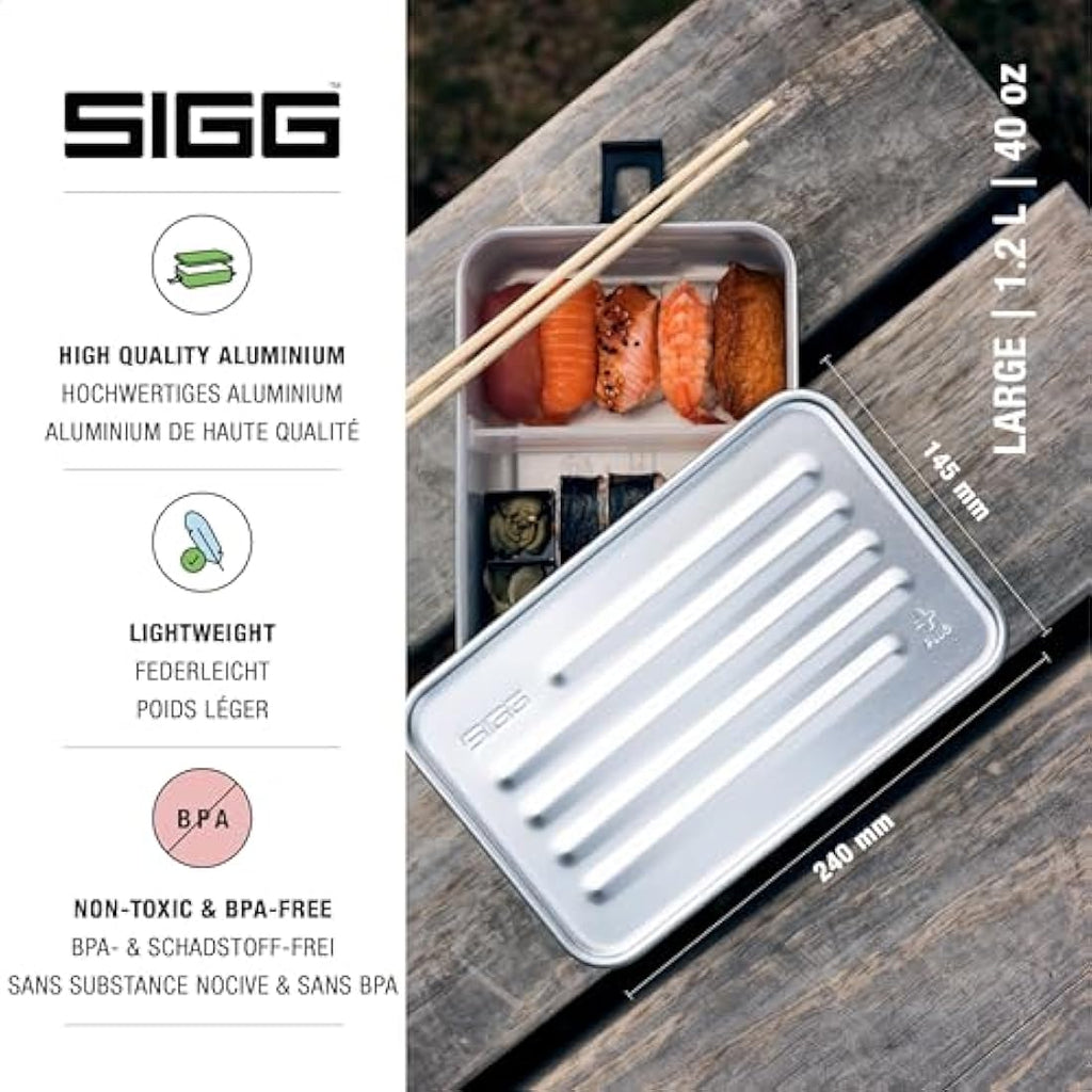SIGG Aluminium Plus Lunch Box – Microwavable Leakproof Food Container