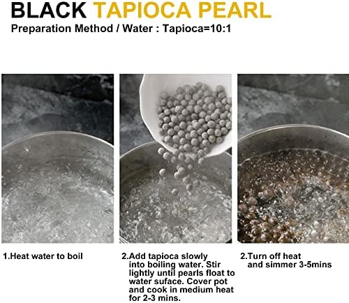 Wu FuYuan Black Tapioca Pearls – Authentic Taiwanese Boba for Bubble Tea, 1kg