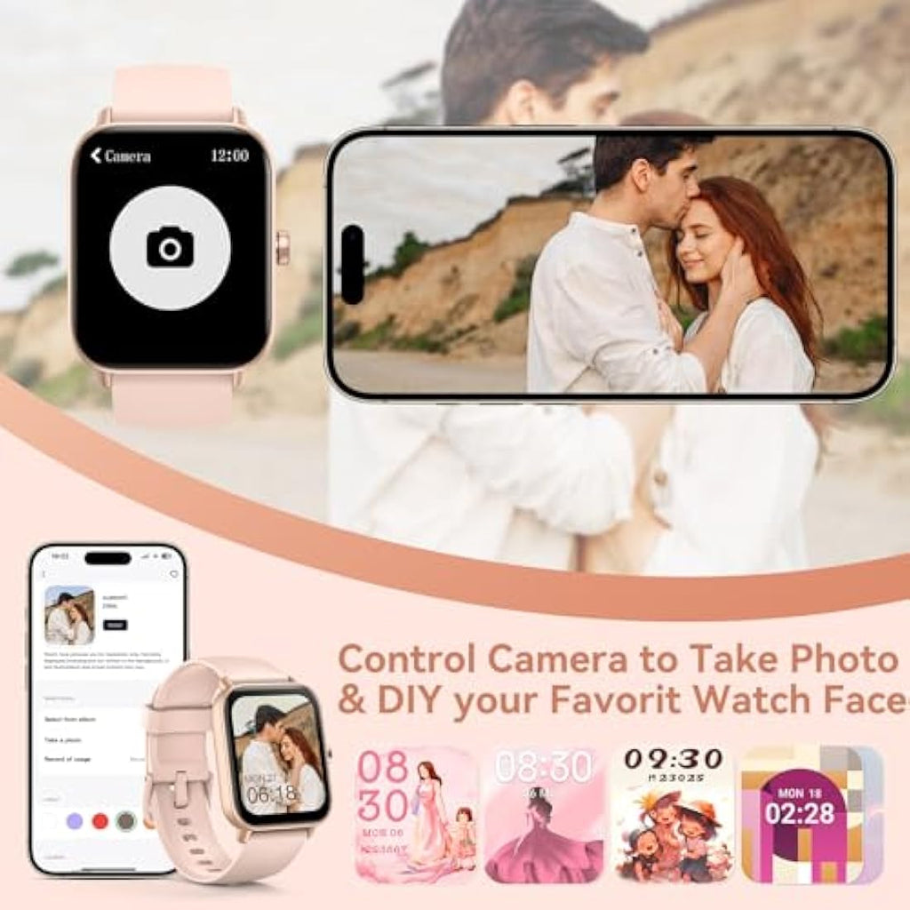 Fitpolo Smart Watch – 1.8" Fitness Tracker with Alexa & Bluetooth Calling