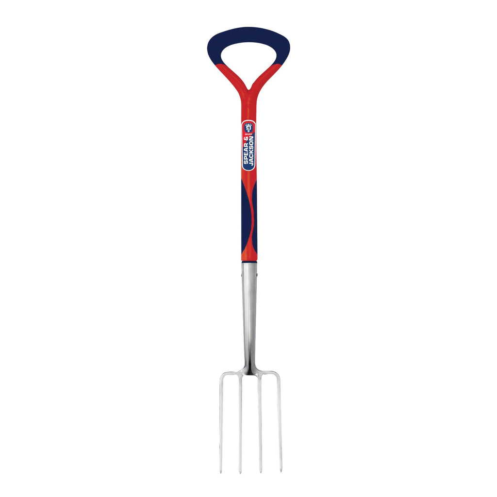 Spear & Jackson Select Stainless Steel Border Fork – Blue Garden Tool