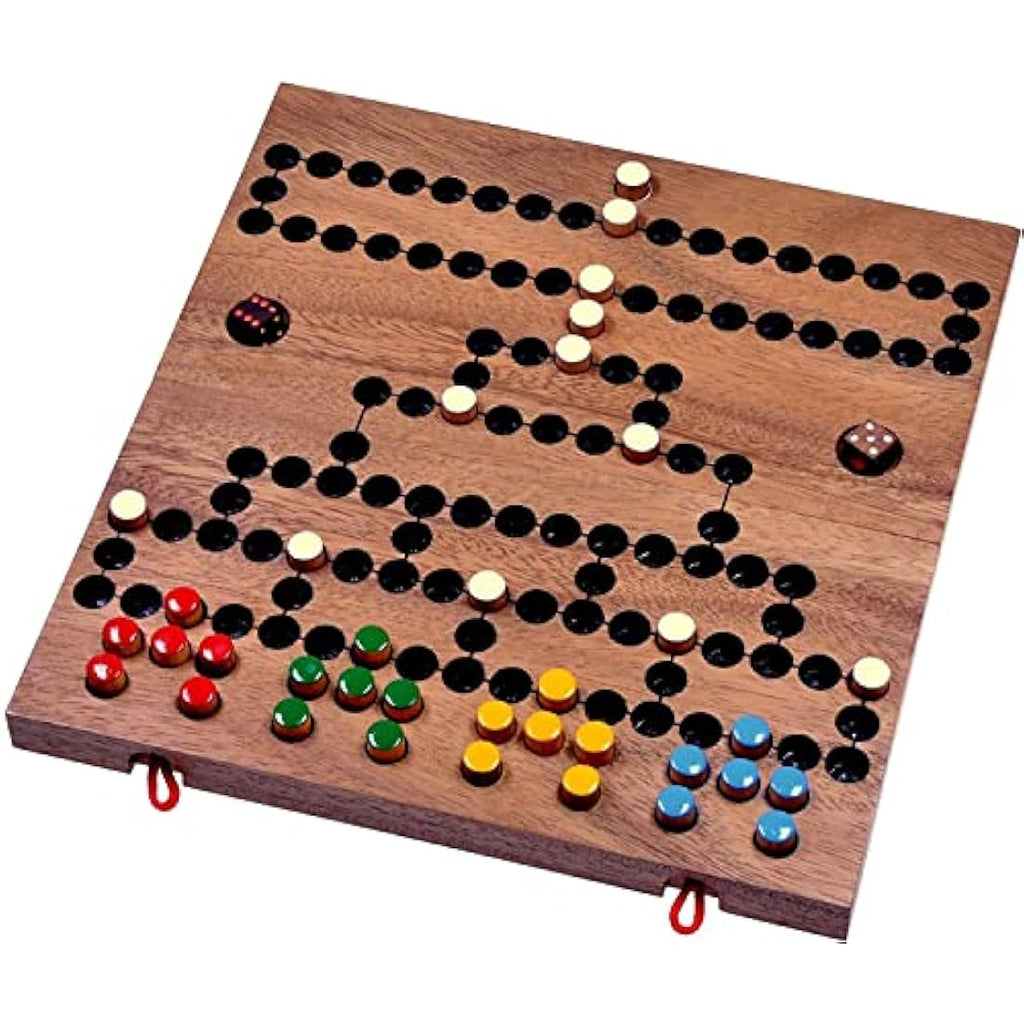 Logoplay Blockade Wooden Dice Game – Foldable Strategy Board Game