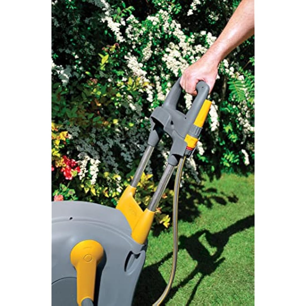 Hozelock Fast Reel Cart | 40m Retractable Hose Reel with Wheels