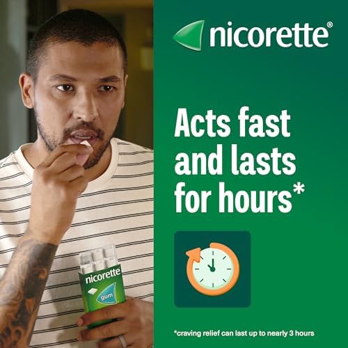 Nicorette Fruitfusion 4mg Nicotine Gum - 105 Pieces Smoking Aid
