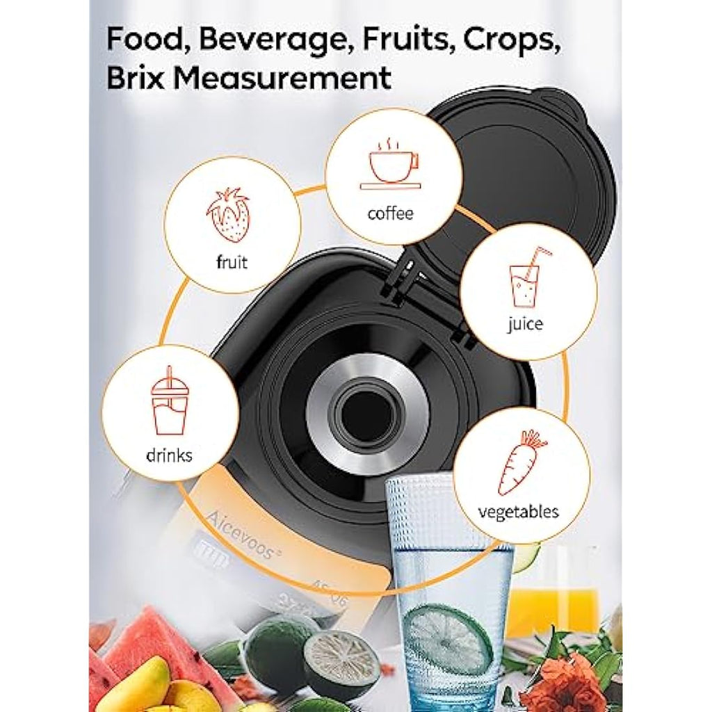 Aicevoos Digital Brix Refractometer | 0-35% Range Sugar Meter IP65