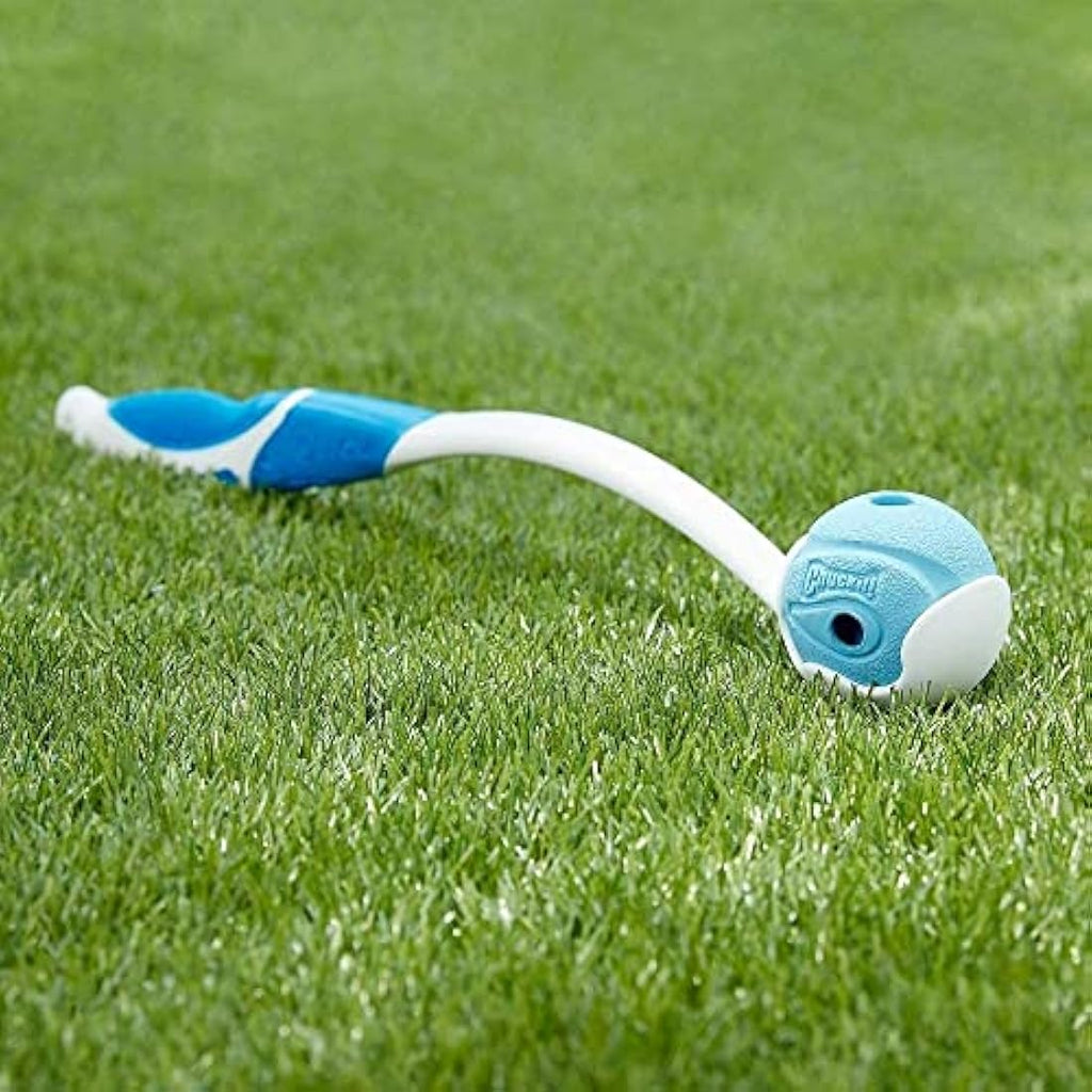 Chuckit! Whistler Dog Ball – Durable Rubber Whistling Toy, Large