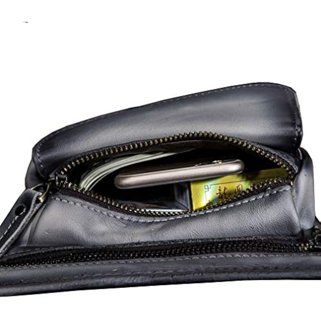 Leather Waist Pack – Unisex Minimalist Travel Belt Bag