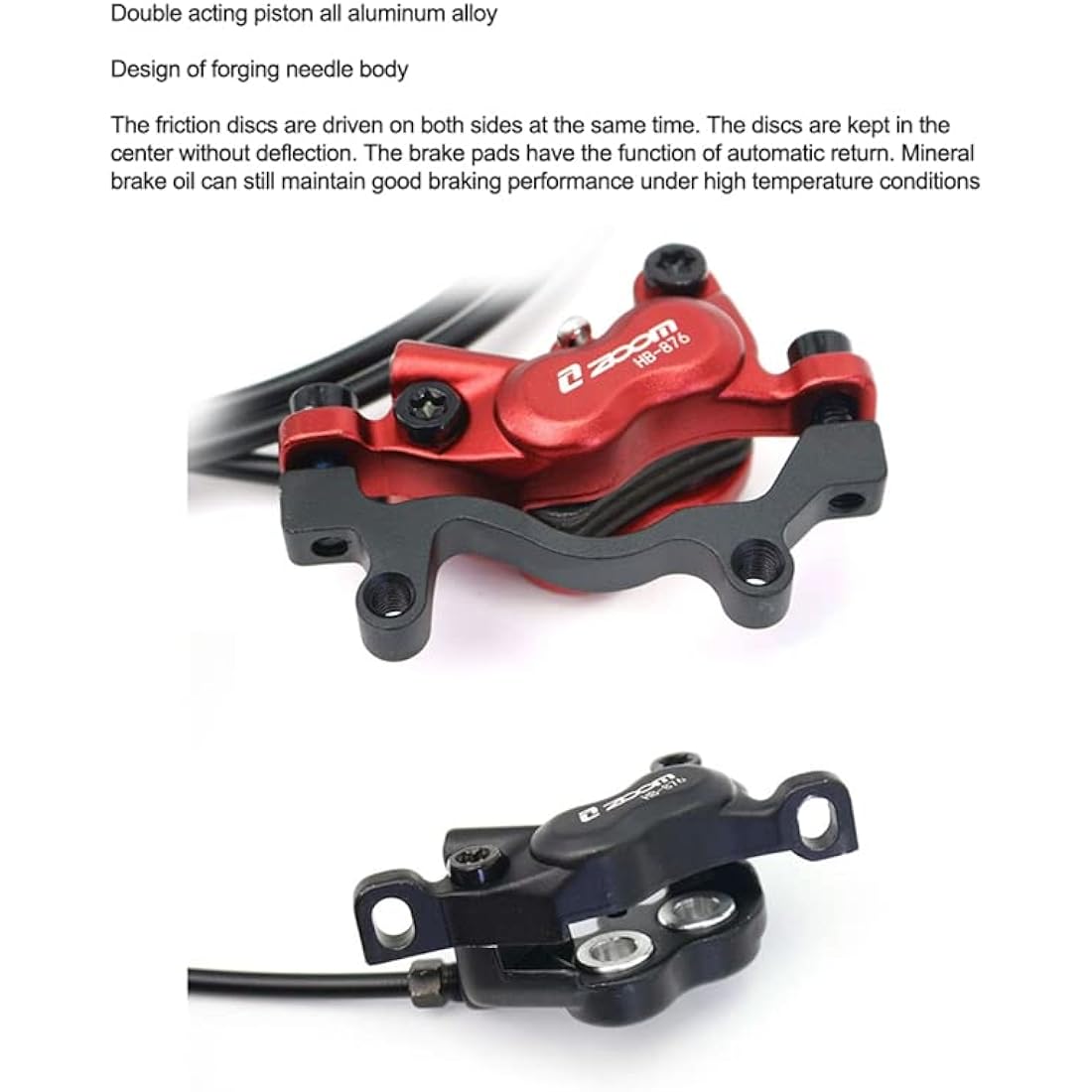 NYK ZOOM HB-876-E MTB 4-Piston Hydraulic Disc Brake for E-Bikes