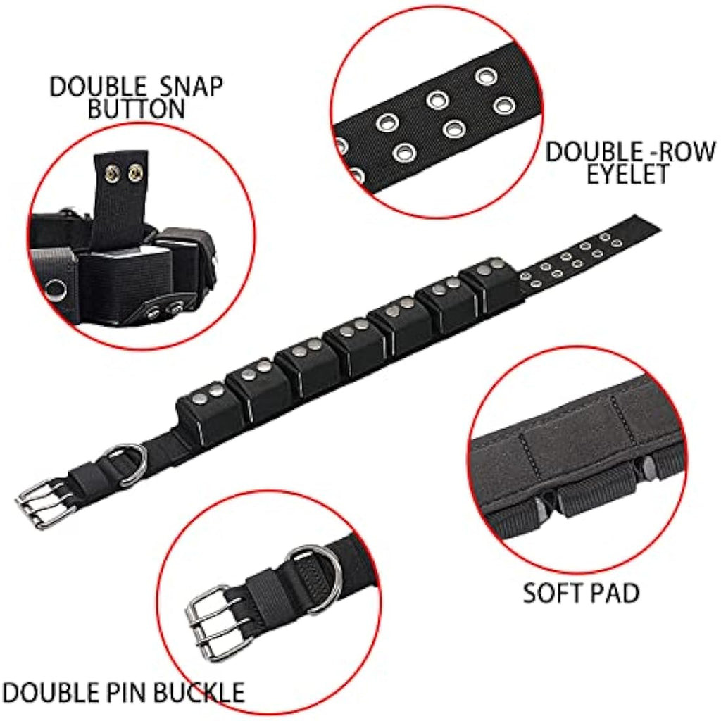 Walktime Tactical Weighted Dog Collar for Muscle Building & Training
