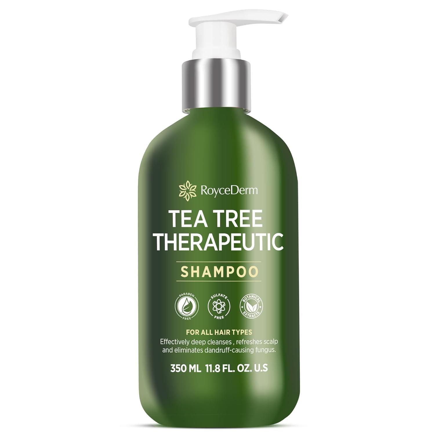 Roycederm Tea Tree Oil Shampoo | Clarifying Dandruff & Itchy Scalp Care