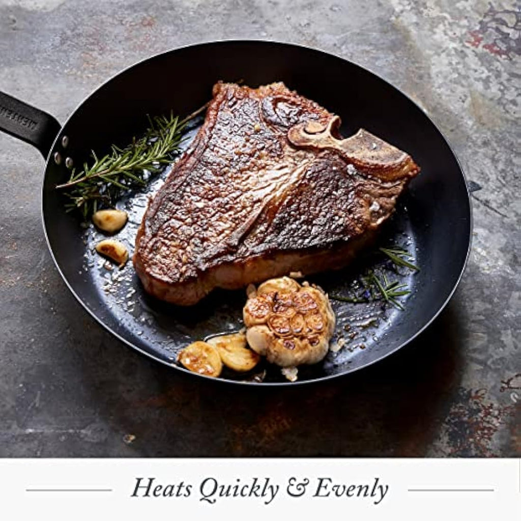 Merten & Storck Carbon Steel 26cm Frying Pan | Induction Skillet
