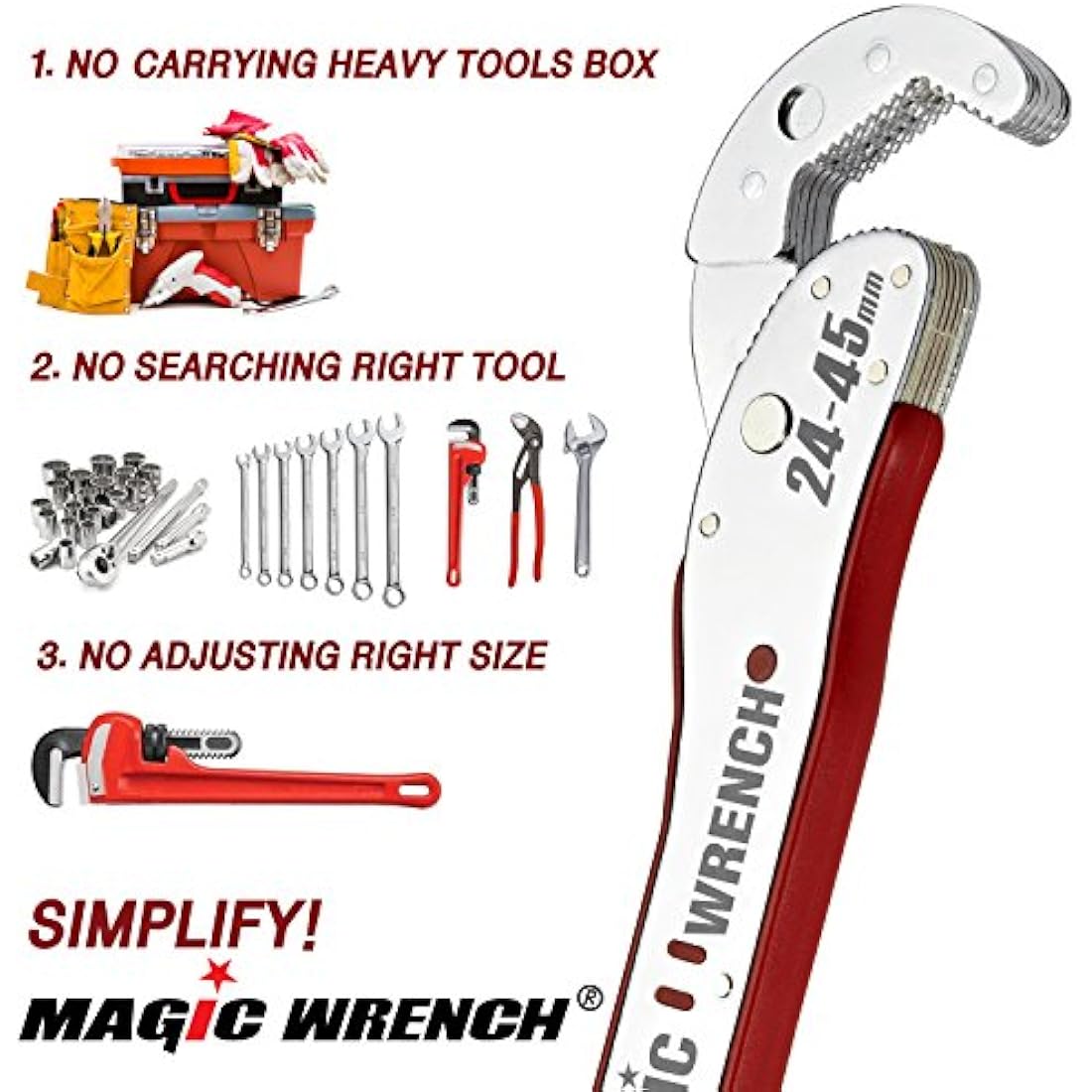 Universal Magic Wrench – Heavy-Duty Ratcheting Spanner