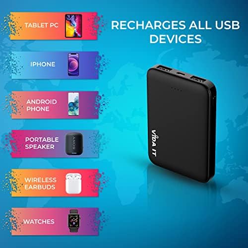Vida IT 5000mAh Mini Power Bank | Portable Charger for Heated Apparel