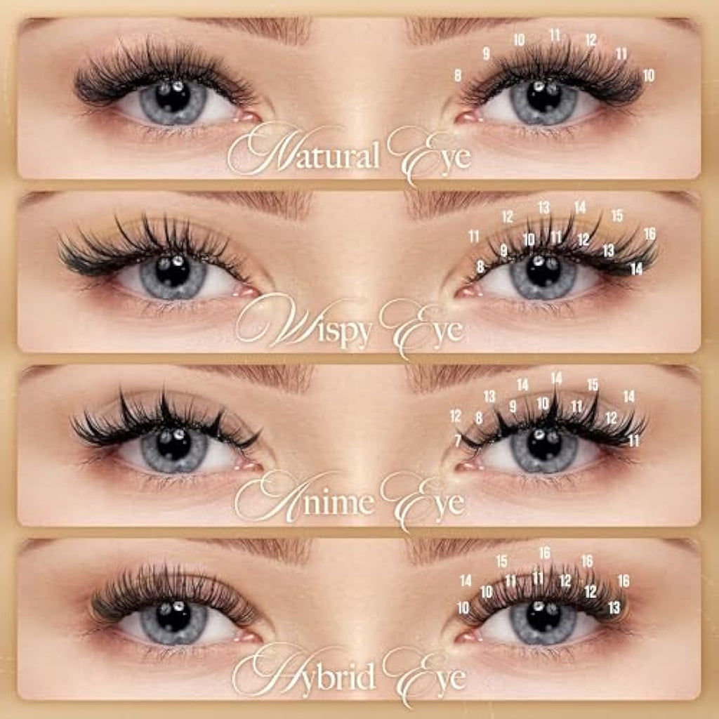LASHVIEW Silk Eyelash Extensions | C Curl 0.20mm Individual Lashes