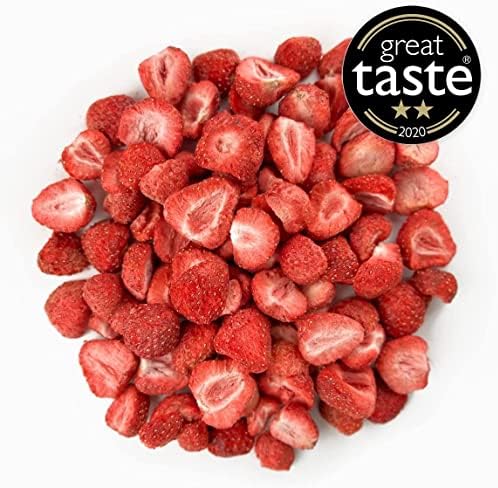 BRIX Freeze Dried Strawberry Halves | 100% Natural Vegan Snack - 300g