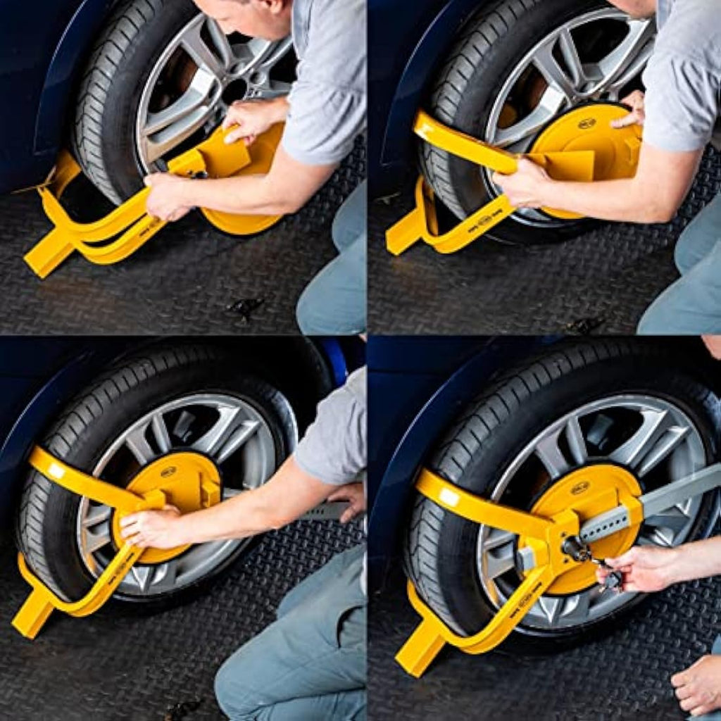 Alca XL Car Wheel Clamp Anti-Theft Lock for 16"-19" Tyres with Disc