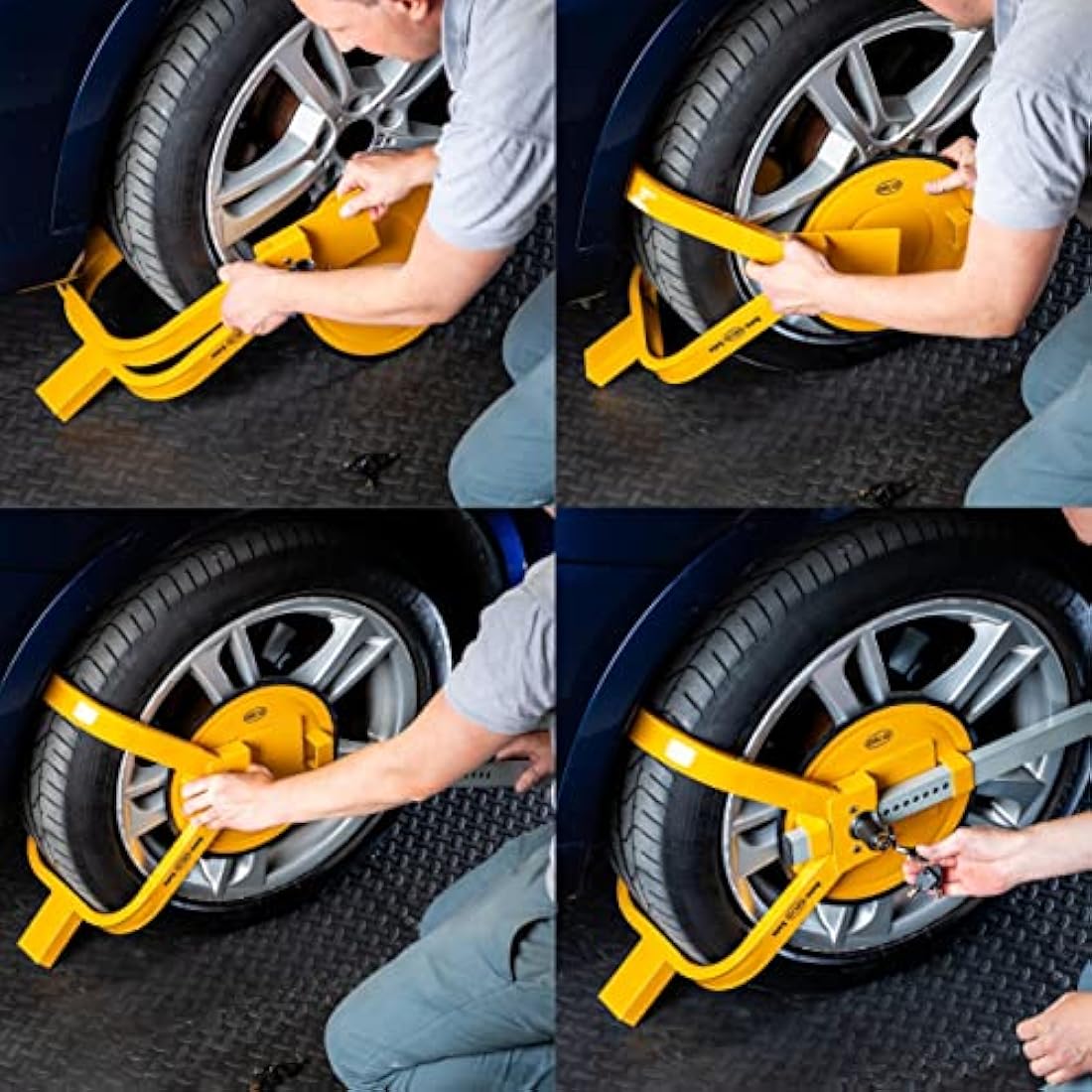 Alca XL Car Wheel Clamp Anti-Theft Lock for 16"-19" Tyres with Disc